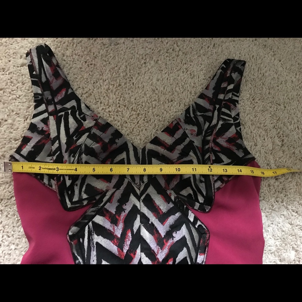 Zac Posen Abstract Zig Zag Print Mini Bandage Dre… - image 6